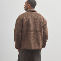Evan Kinori Fleece Jacket, Undyed Brown