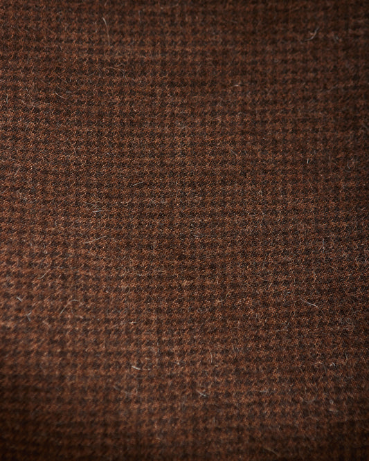 Evan Kinori Woven Scarf, Undyed Brown