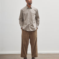 Evan Kinori Big Shirt Two, Brown/Blue/White