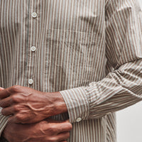 Evan Kinori Big Shirt Two, Brown/Blue/White