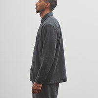 Evan Kinori Flat Hem Shirt, Charcoal