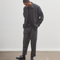 Evan Kinori Flat Hem Shirt, Charcoal