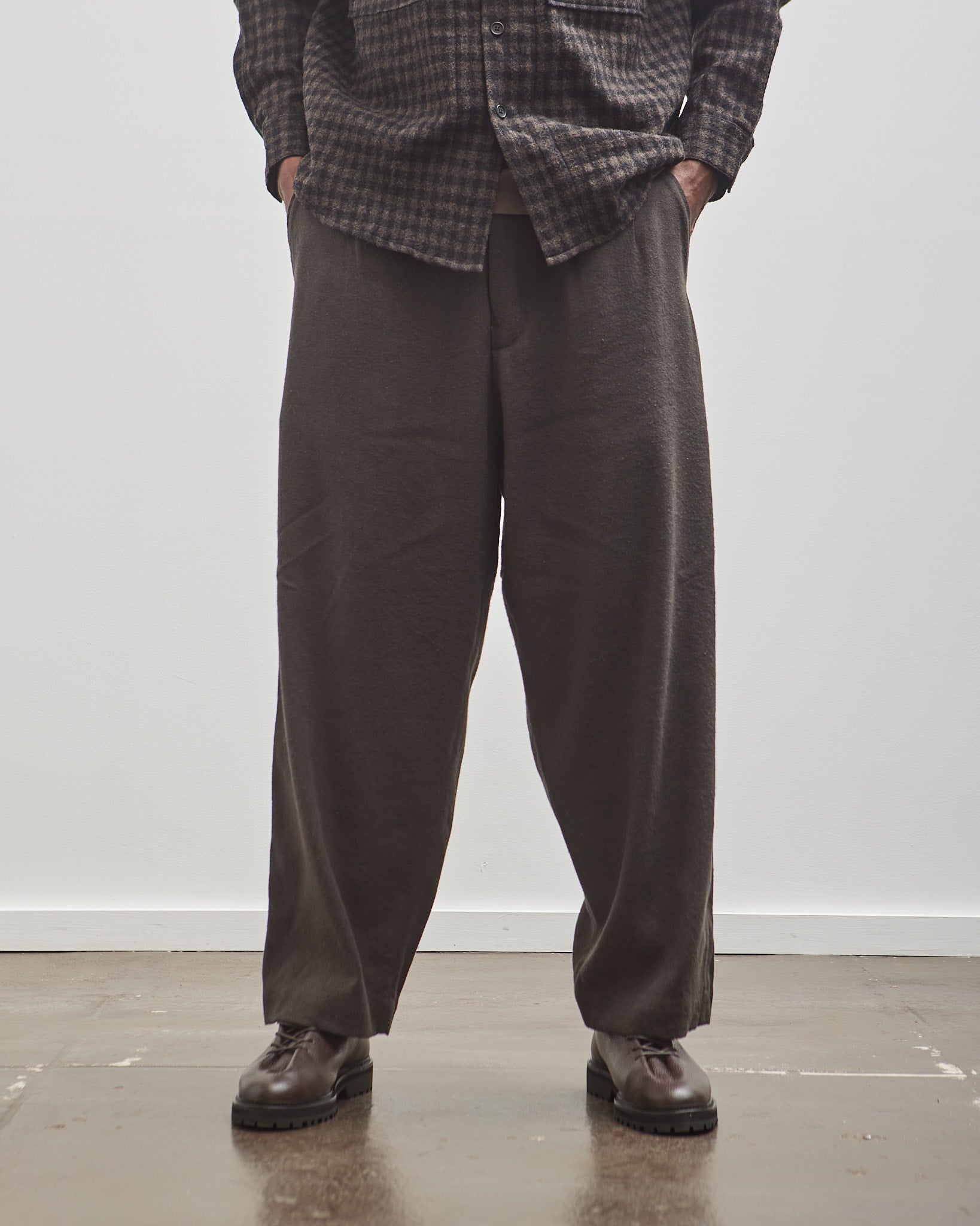 Evan Kinori Two Pleat Pant, Loden – Glasswing