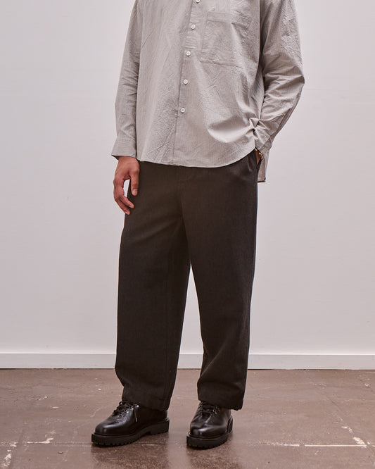 Elastic Pant, Wool Linen Herringbone