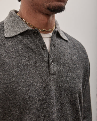 Knit Polo, Yak Wool