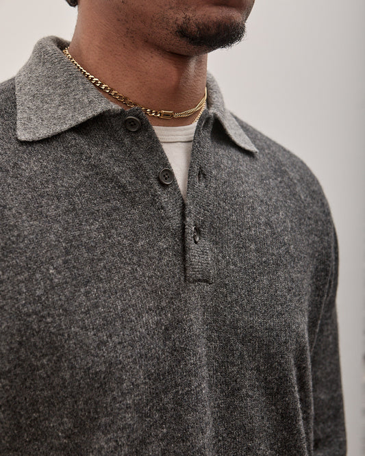 Knit Polo, Yak Wool