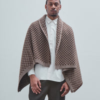 Knit Shawl, Undyed Yak Wool