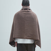 Knit Shawl, Undyed Yak Wool