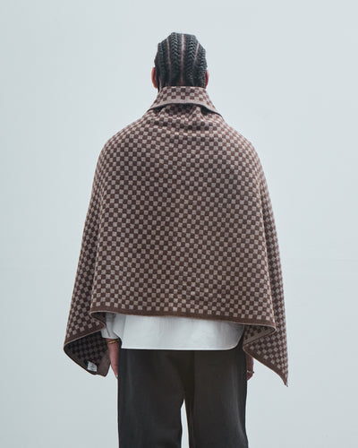 Knit Shawl, Undyed Yak Wool
