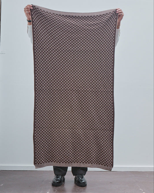 Knit Shawl, Undyed Yak Wool