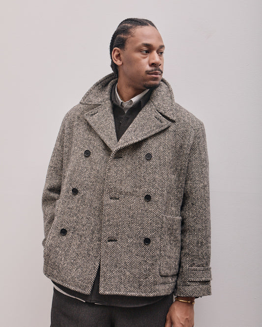 Peacoat, Irish Wool Herringbone