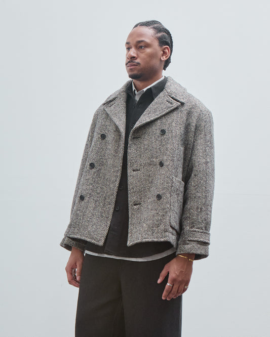 Peacoat, Irish Wool Herringbone