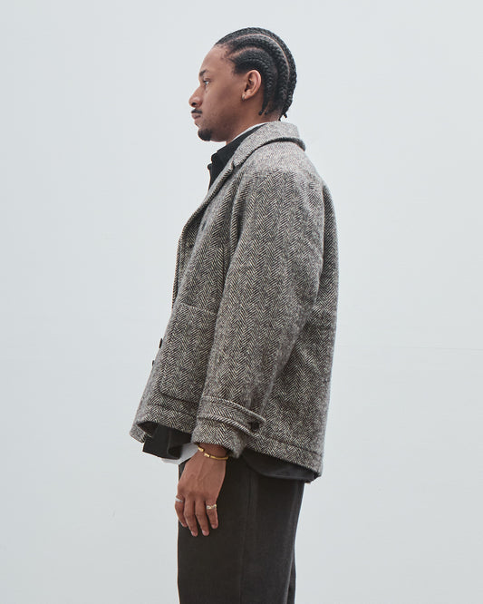Peacoat, Irish Wool Herringbone