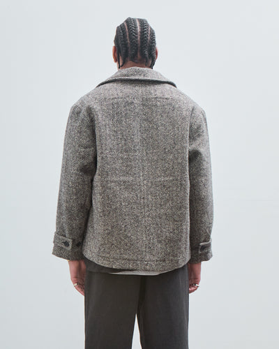 Peacoat, Irish Wool Herringbone