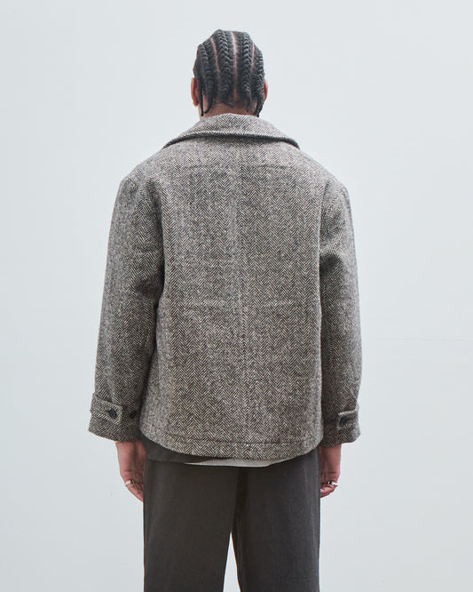 Peacoat, Irish Wool Herringbone