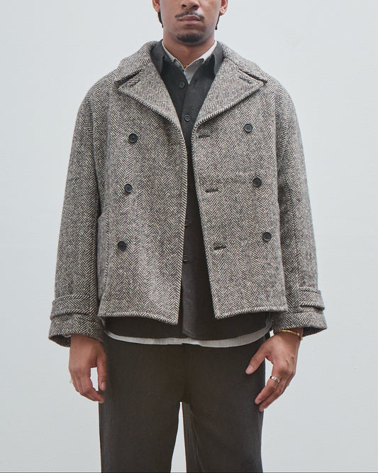 Peacoat, Irish Wool Herringbone