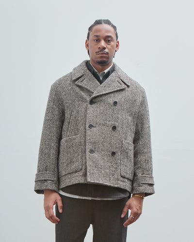 Peacoat, Irish Wool Herringbone