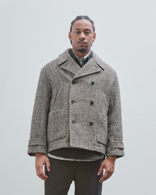 Peacoat, Irish Wool Herringbone