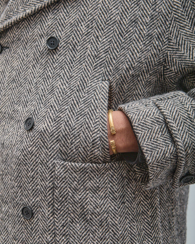 Peacoat, Irish Wool Herringbone