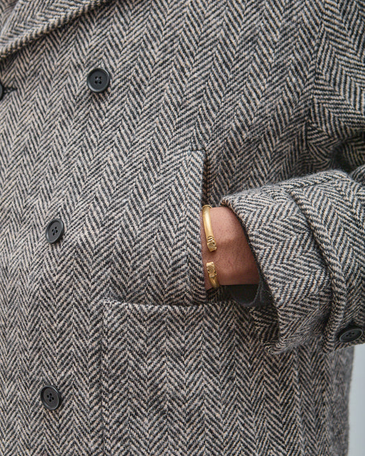 Peacoat, Irish Wool Herringbone