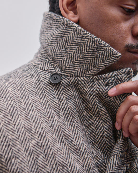 Peacoat, Irish Wool Herringbone