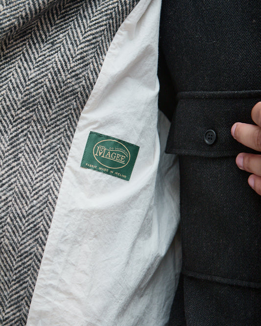 Peacoat, Irish Wool Herringbone