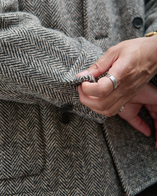 Peacoat, Irish Wool Herringbone