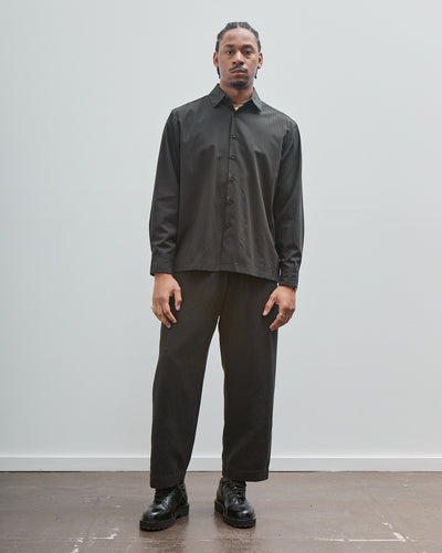 Two Pleat Pant, Wool Linen Herringbone