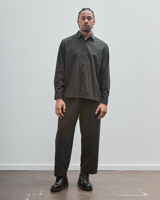 Two Pleat Pant, Wool Linen Herringbone