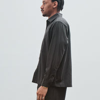 Flat Hem Shirt, Worsted Wool Check