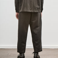 Two Pleat Pant, Wool Linen Herringbone