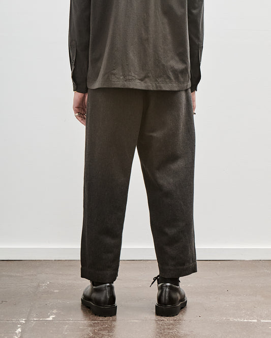 Two Pleat Pant, Wool Linen Herringbone