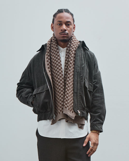 Zip Jacket Two Corduroy, Carbon Dyed Corduroy