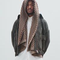 Knit Shawl, Undyed Yak Wool