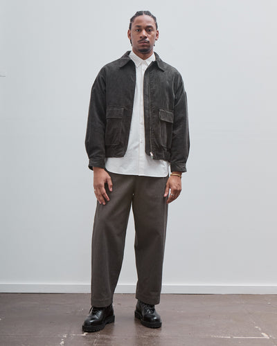 Zip Jacket Two Corduroy, Carbon Dyed Corduroy