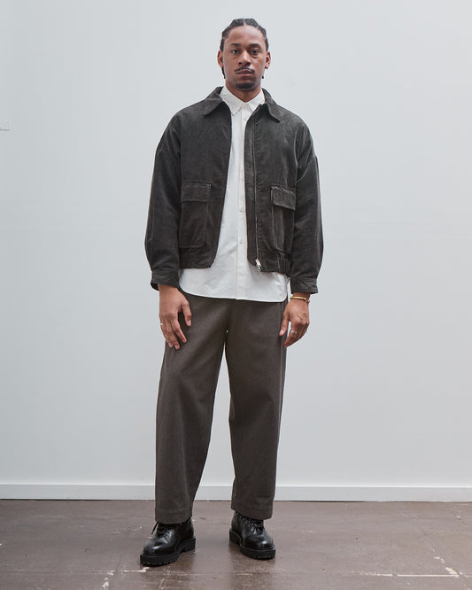 Zip Jacket Two Corduroy, Carbon Dyed Corduroy