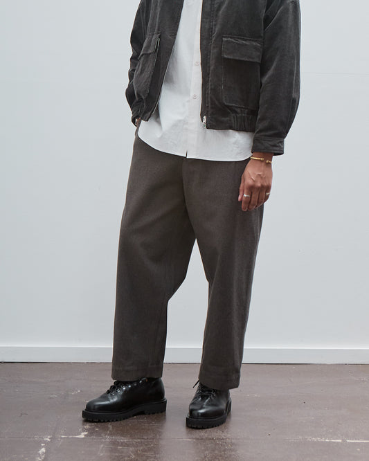 Two Pleat Pant, Top Dyed Cotton Kersey