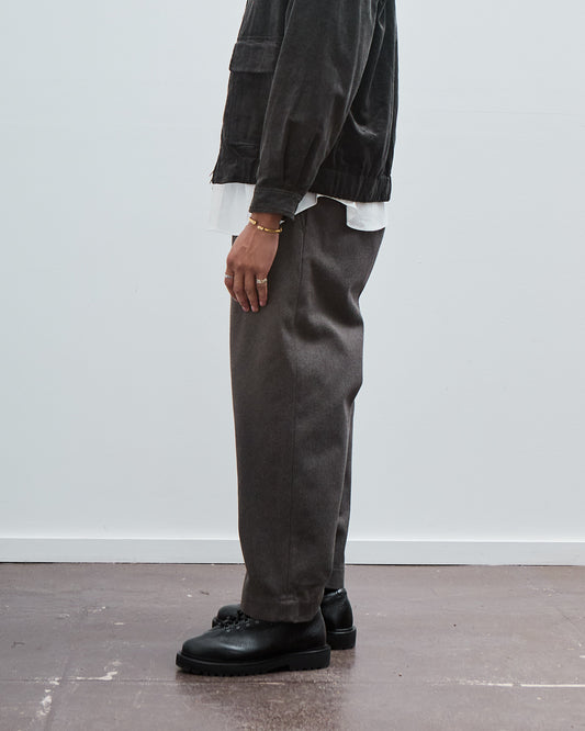 Two Pleat Pant, Top Dyed Cotton Kersey