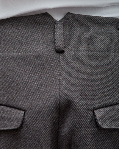 Two Pleat Pant, Top Dyed Cotton Kersey