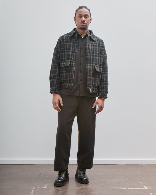 Zip Jacket Two, Wool Tweed Check