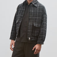 Zip Jacket Two, Wool Tweed Check