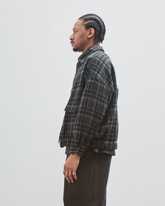 Zip Jacket Two, Wool Tweed Check