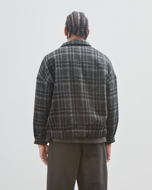 Zip Jacket Two, Wool Tweed Check