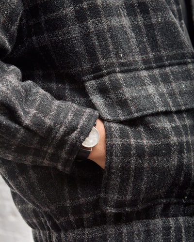 Zip Jacket Two, Wool Tweed Check