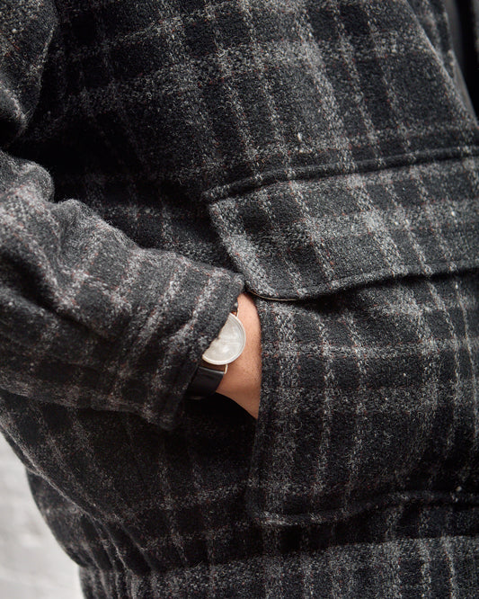 Zip Jacket Two, Wool Tweed Check