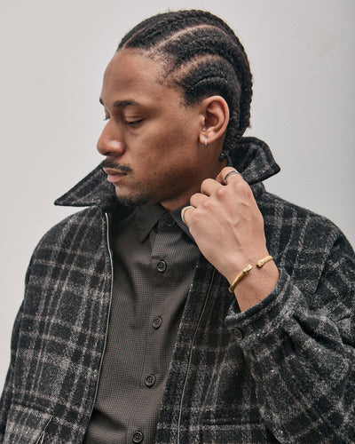 Zip Jacket Two, Wool Tweed Check