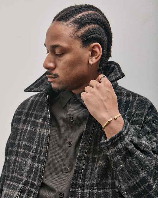Zip Jacket Two, Wool Tweed Check