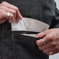 Zip Jacket Two Corduroy, Carbon Dyed Corduroy