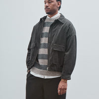 Zip Jacket Two Corduroy, Carbon Dyed Corduroy