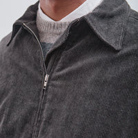 Zip Jacket Two Corduroy, Carbon Dyed Corduroy